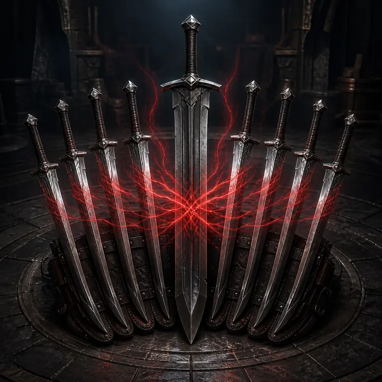 Kael's Nine-Sword Arsenal