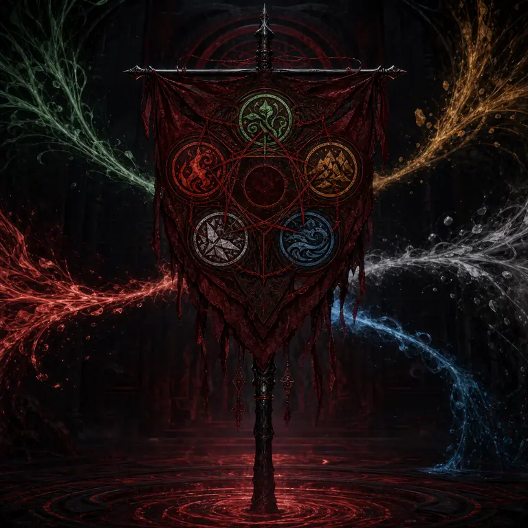 Five Elements Blood Curse Banner