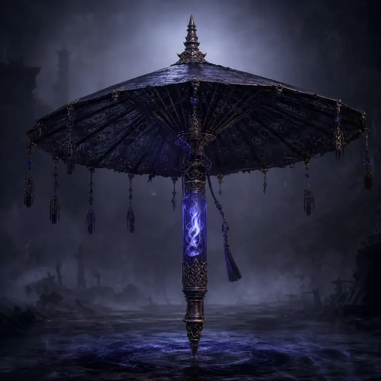 Black Umbrella Life Lamp