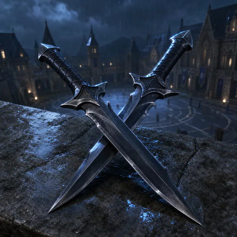 Raven's Paired Daggers
