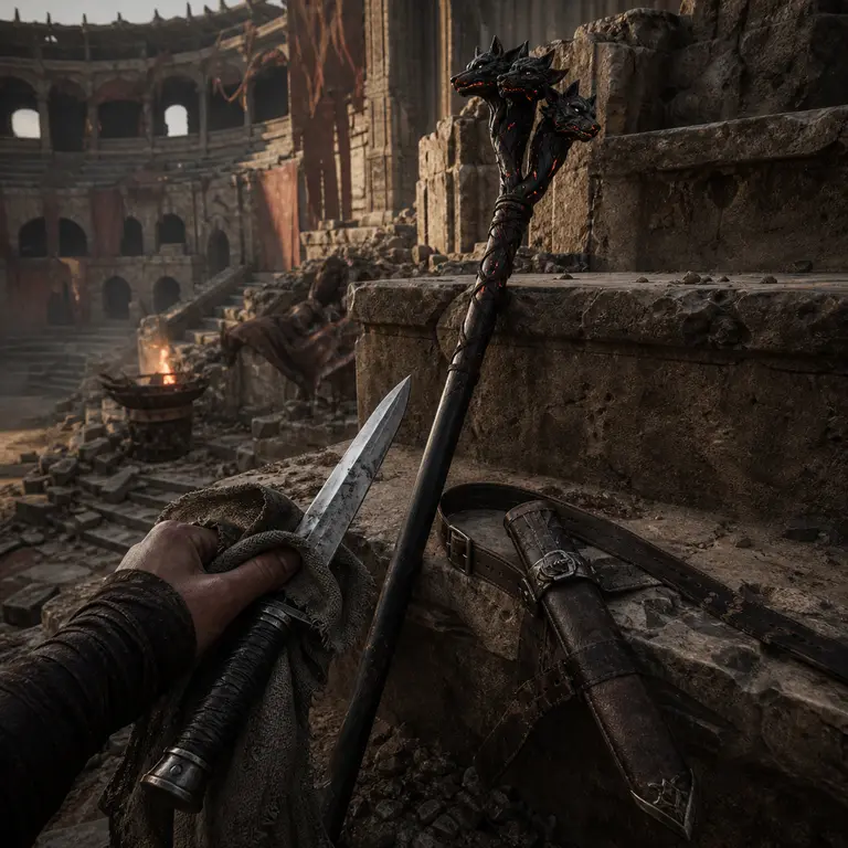 Nada's Dagger and Staff