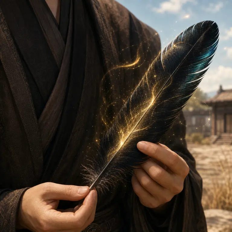 Black Bird Feather