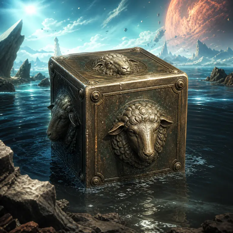 Four Sheep Cube