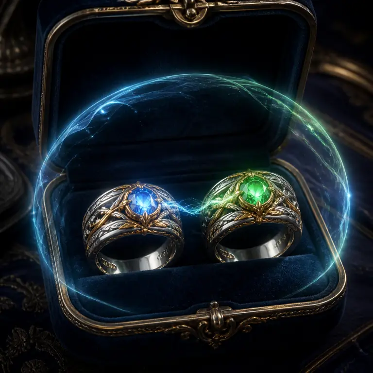 Paired Wedding Rings