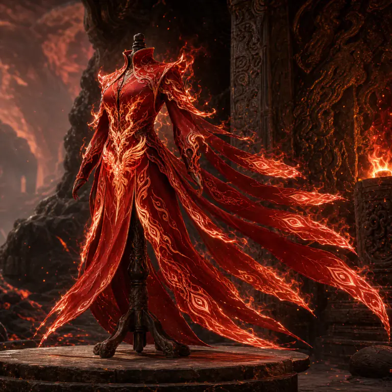 Vermillion Bird’s Battle Gown