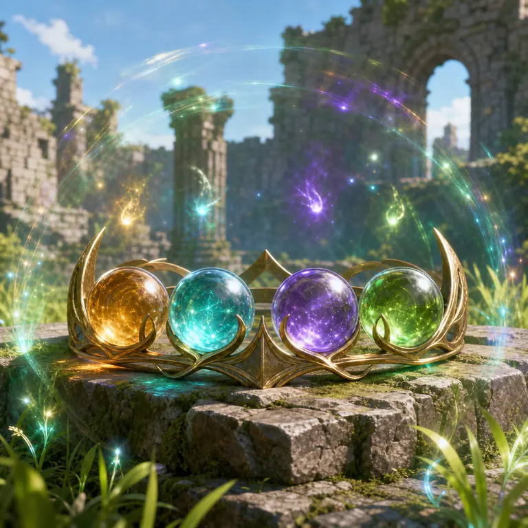Four Spirit Orbs
