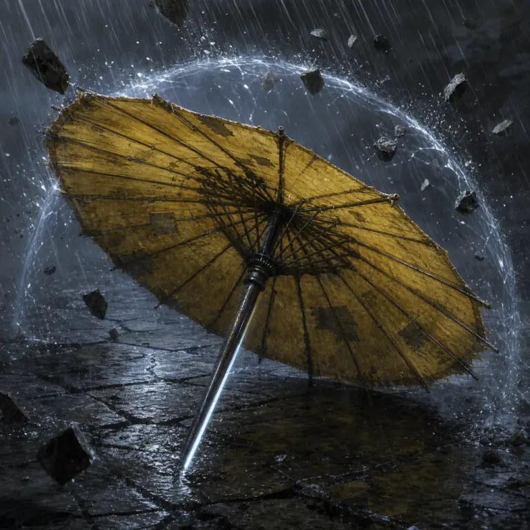 Yellow Paper Umbrella