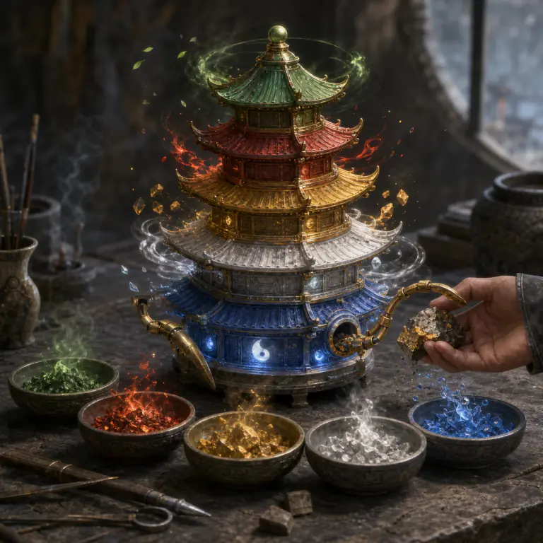 Five Colored Pagoda
